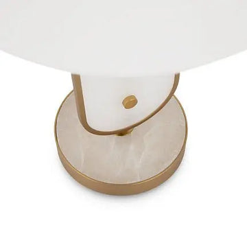 Table Lamp Brass Metal, Natural Stone Accent & Integrated LED – Marmo | Maytoni