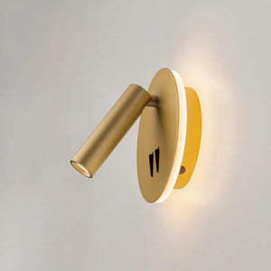 Wandleuchte – Mattgoldenes Aluminium, IP20 Schutz, Warmweiß, 14 cm Höhe - Ios 176 | Maytoni