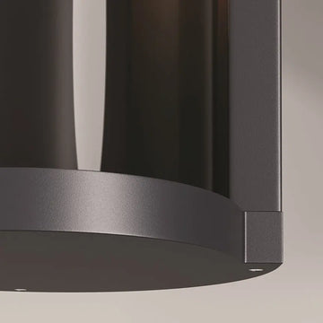Wall light with graphite-colored aluminum body and plastic body with clear diffuser – Conf | Maytoni
