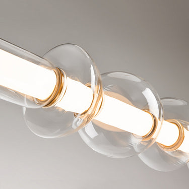 Pendelleuchte Schlankes Messing-Schwarzes Lineares Gehäuse mit LED – MOD210PL-L39BS3K | Maytoni