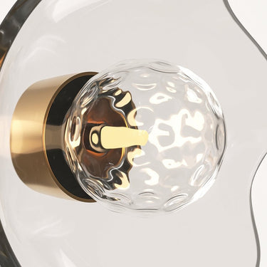 Wandleuchte Gebürstetes Messing, Metallrahmen, Gussglas - Akzent, modern – Miracle | Maytoni - Esszett Luxury | Stilvolles Wohnen mit Charakter