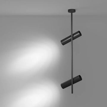 Deckenleuchte – Schwarzes Aluminium, 2 × 10 W GU10, Verstellbarer Spot, Höhe 77 cm - Elti | Maytoni