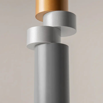 Pendelleuchte – Schwarzes Metall, Silber-Gold Akzent, GU10 Fassung, IP20 Schutz, Ø9,5 cm - Palette | Maytoni
