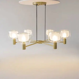 Pendant Light Gold Frame Double Glass Modern Design & LED – Vision | Maytoni