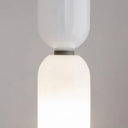 Pendant Lamp Modern Metal and Glass Accent in White with Elegant Shade Design – Memory | Maytoni