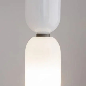 Pendant Lamp Modern Metal and Glass Accent in White with Elegant Shade Design – Memory | Maytoni