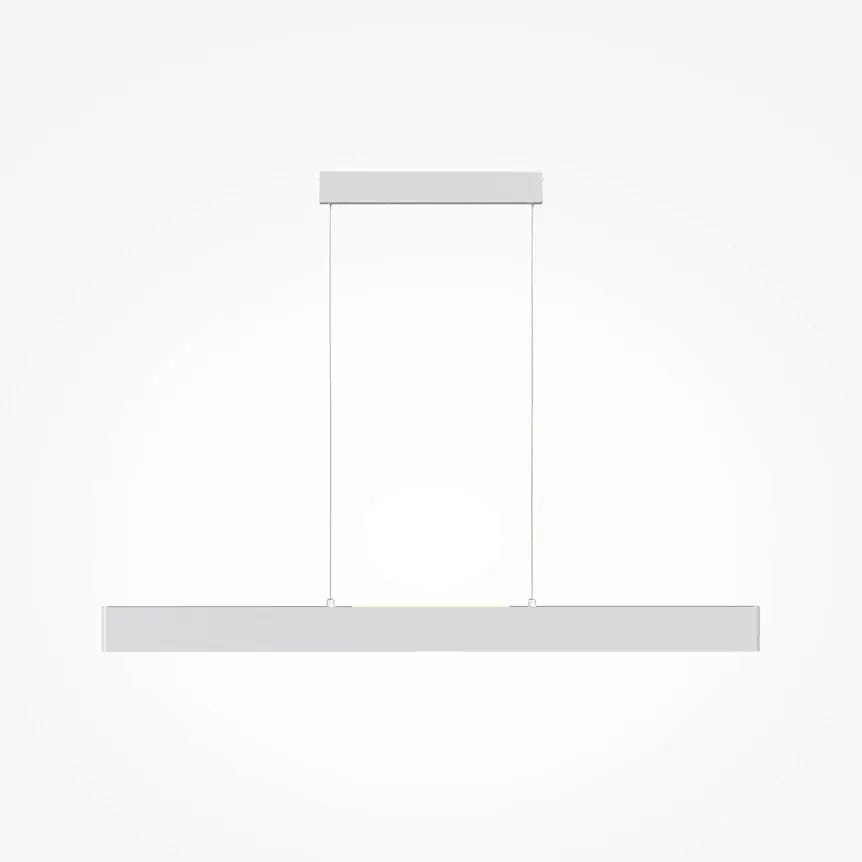 Pendant Lamp White metal housing with acrylic diffuser, integrated LED and modern design - Arc | Maytoni