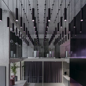 Pendelleuchte Schwarzes Aluminiumgehäuse mit 10W GU10 LED, IP20 Schutzklasse und modernem Design – Focus | Maytoni - Esszett Luxury | Stilvolles Wohnen mit Charakter