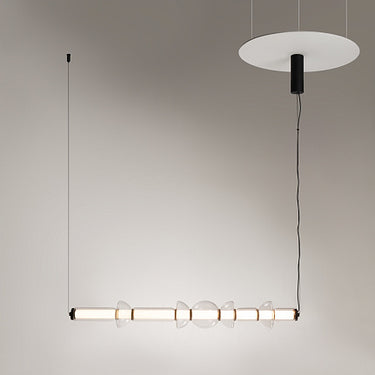 Pendant Lamp Slim Black-Gold Linear Housing LED – Cosmo | Maytoni