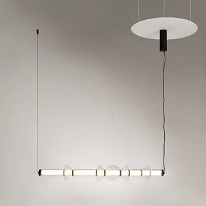 Pendant Lamp Slim Black-Gold Linear Housing LED – Cosmo | Maytoni