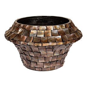 Muscheltopf - Daven Bronze niedrig M von PTMD - Esszett Luxury | Stilvolles Wohnen mit Charakter