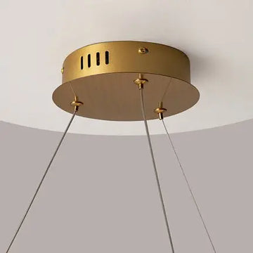 Pendelleuchte – Messingfarbenes Metall, 36 W Leistung, Warmweiß, Ø62 cm - Krone | Maytoni