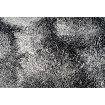 Teppich – Anthrazit Luxus, Weicher Hochflor, Baumwollmix 120 cm - Glow 825 | Kayoom