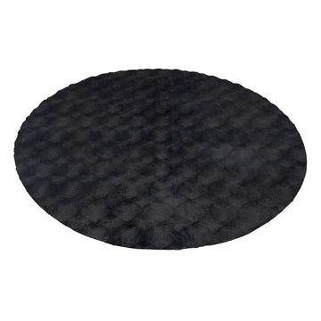 Teppich – Anthrazit Luxus, Weicher Hochflor, Baumwollmix 120 cm - Glow 825 | Kayoom