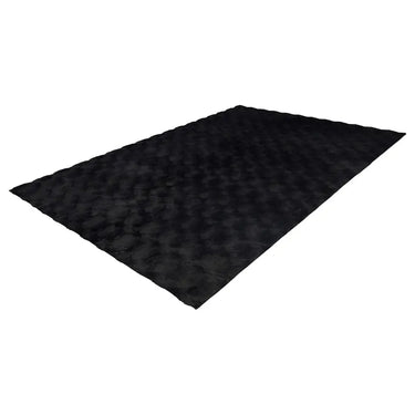 Teppich – Anthrazit Luxus, Weicher Hochflor, Baumwollmix 230 cm - Glow 825 | Kayoom