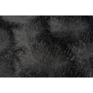 Teppich – Anthrazit Luxus, Weicher Hochflor, Baumwollmix 150 cm - Glow 825 | Kayoom