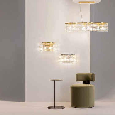 Pendelleuchte mit goldfarbenem Metallrahmen und Kristallglas - Schirmen (6 × E14, max. 60 W, höhenverstellbar 38–138 cm) im luxuriösen Design – Dune | Maytoni - Esszett Luxury | Stilvolles Wohnen mit Charakter