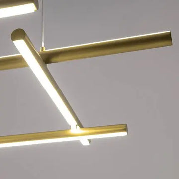 Metal Pendant Light in Satin Brass Finish Modern Design & Integrated LED – Radiance | Maytoni