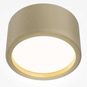 Deckenleuchte – Mattgoldenes Aluminium, IP44 Schutz, Warmweiß, Ø17,6 cm - Hydra | Maytoni