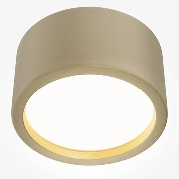 Deckenleuchte – Mattgoldenes Aluminium, IP44 Schutz, Warmweiß, Ø17,6 cm - Hydra | Maytoni