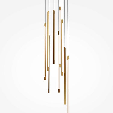 Pendelleuchte Gebürstetes Messingfinish & Matter Acryl-Diffusor – Light Stick | Maytoni