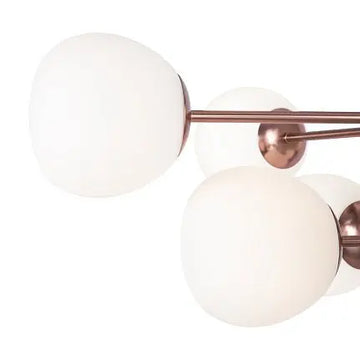 Pendant Lamp with Frosted Glass Spheres and Brass Finish in Modern Design – Erich | Maytoni