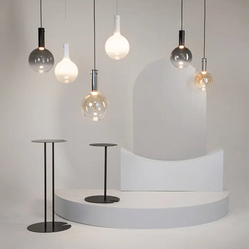 Pendelleuchte – Weißes Metall, Warmweißes Licht, 6 W Leistung, Ø25 cm - Nebula | Maytoni