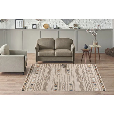 Teppich – Polyester-Gewebe, Geometrisches Muster, Mehrfarbig, 120 x 170 cm - Jaka 125 | Kayoom