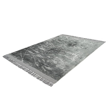 Teppich – Vintage Design, Flachflor Struktur, Hochwertige Viskose, 150 cm - Dolce Vita 225 | Kayoom