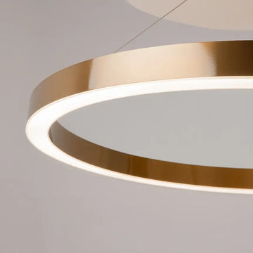 Pendelleuchte – Messing Finish, Acrylschirm, 58 W LED, IP20 Schutz, Ø80 cm - Saturno | Maytoni
