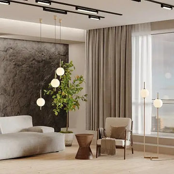 Pendant Lamp with Brass Finish and White Glass Shade in Modern Design – The Sixth Sense | Maytoni