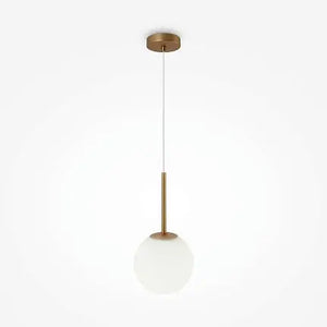 Pendant Lamp Modern Gold Metal Matt White Glass LED 40W – Basic Form | Maytoni