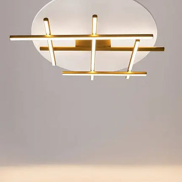 Gold ceiling light with integrated 50W LED 2250lm and warm white light – Radiance | Maytoni