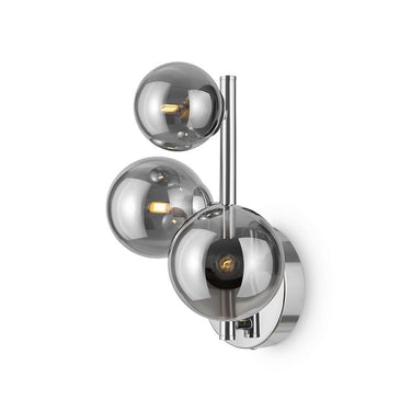 Wandleuchte mit Chrom - Finish und rauchverchromten Glas - Kugeln – Dallas | Maytoni - Esszett Luxury | Stilvolles Wohnen mit Charakter