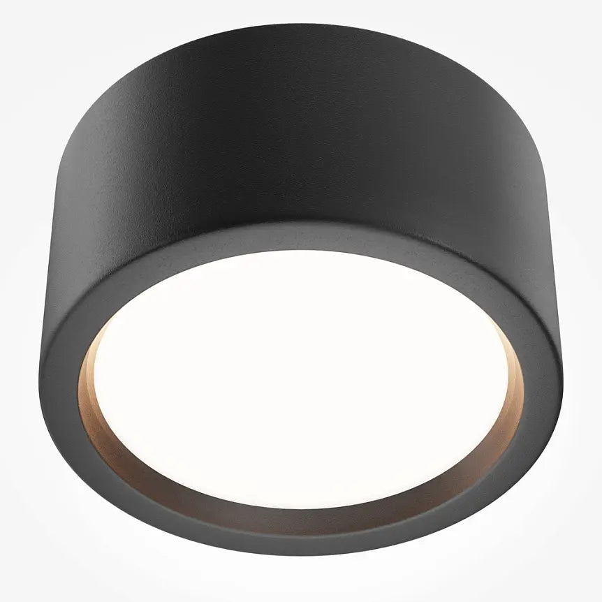 Black Aluminum Ceiling Lamp with Integrated LED and IP44 Protection – Hydra | Maytoni