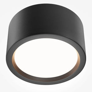 Black Aluminum Ceiling Lamp with Integrated LED and IP44 Protection – Hydra | Maytoni