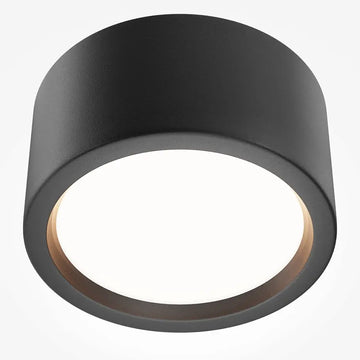 Deckenleuchte – Schwarzes Aluminium, IP44 Schutz, Warmweiß, Ø17,6 cm - Hydra | Maytoni