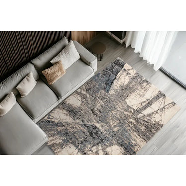 Teppich – Edle Blautöne, Weicher Kurzflor, Zeitlose Eleganz, 150 cm - Firenze 485 | Kayoom