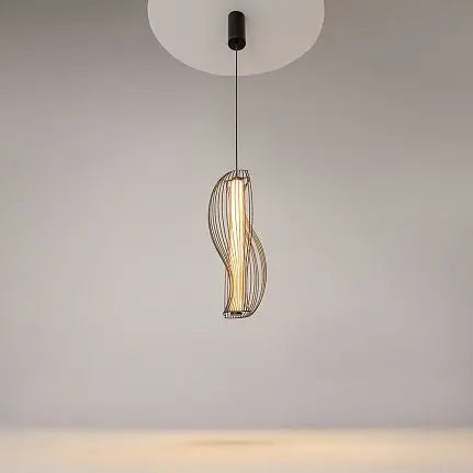 Pendant Light Black Metal Acrylic Elements Modern Linear Design – Shadows of the Past | Maytoni