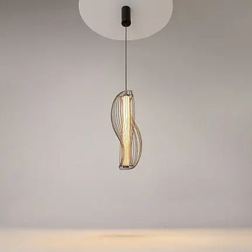 Pendant Light Black Metal Acrylic Elements Modern Linear Design – Shadows of the Past | Maytoni