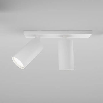 Ceiling Light White Aluminum with Matt Silver Finish GU10 Socket – Focus S | Maytoni