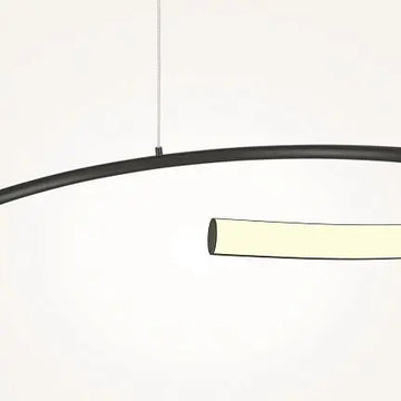 Pendant Light Minimalist Black Metal Housing LED – Curve | Maytoni