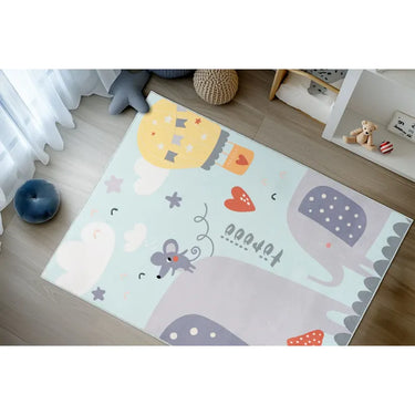 Teppich – Farbenfrohes Kindermotiv, Behaglicher Komfort, Harmonische Farbwelt, 6 mm - Wonder 130 | Kayoom