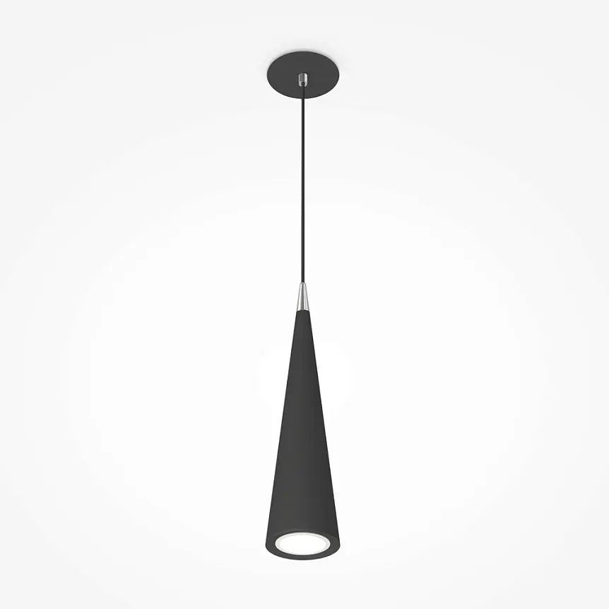 Pendant Light Black metal housing with GU10 socket, modern design and energy-saving lighting – Arc | Maytoni
