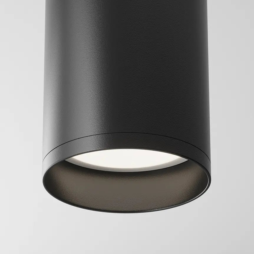 Deckenleuchte – Schwarzes Aluminium, 1× GU10 Fassung, 10 W Leistung, 13 cm Höhe - Focus | Maytoni
