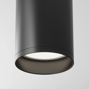 Deckenleuchte – Schwarzes Aluminium, 1× GU10 Fassung, 10 W Leistung, 13 cm Höhe - Focus | Maytoni