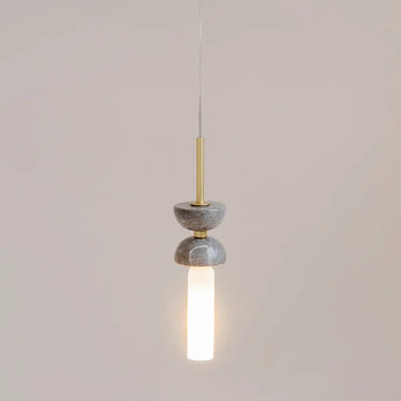 Pendelleuchte – Goldfarbenes Metall-Marmor, 28 W Leistung, G9 Fassung, 336,5 cm Höhe - Kyoto | Maytoni