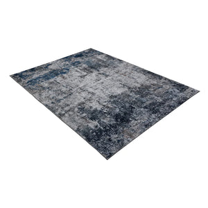 Teppich – Kurzflor Struktur, Zeitloses Design, Blaue Optik, 80 x 150 cm - Elegantica 328 | Kayoom