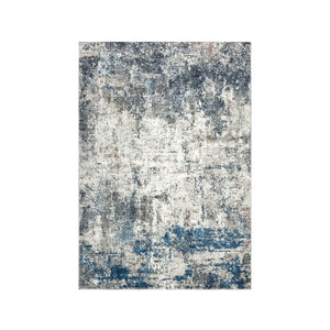 Teppich – Kurzflor Struktur, Zeitloses Design, Blaue Optik, 80 x 150 cm - Elegantica 328 | Kayoom