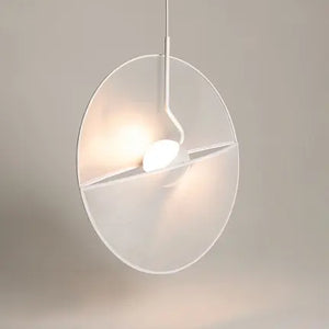 Pendant Light White Textile Modern Design & Integrated LED – Reflex | Maytoni
